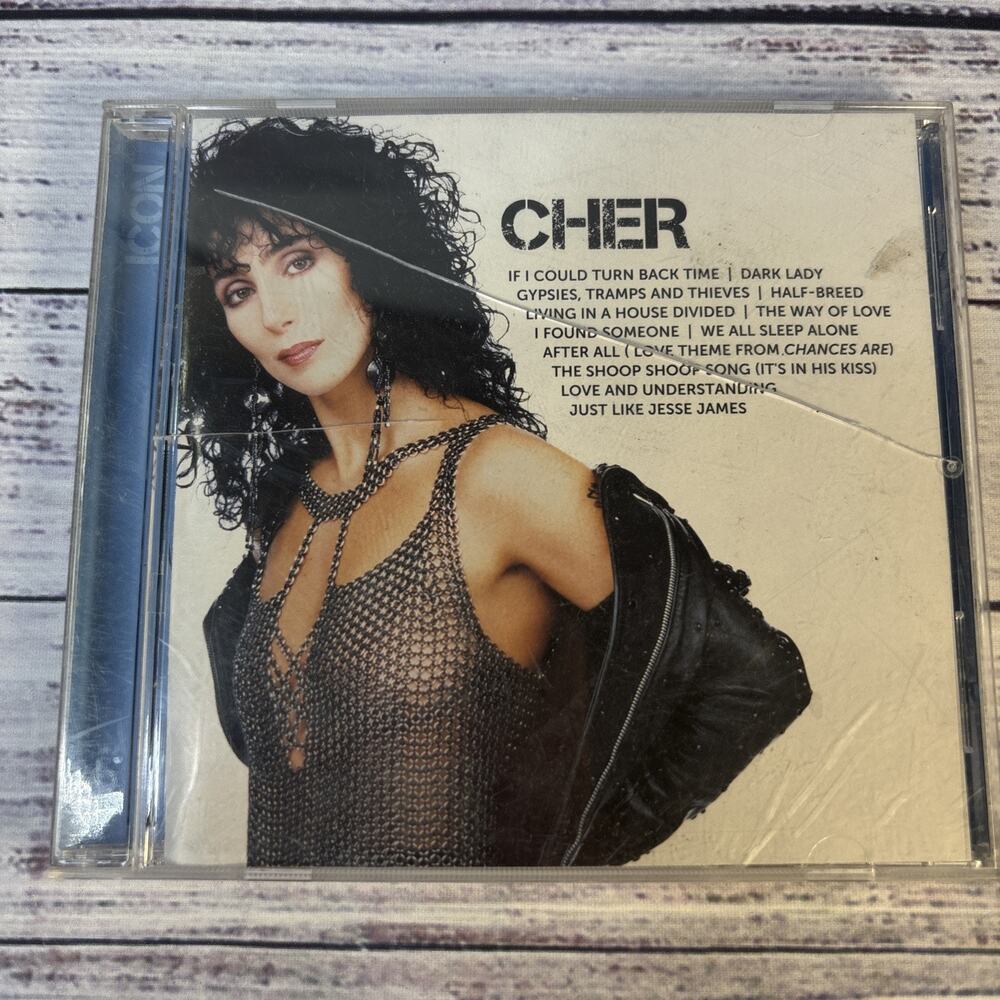 Cher - Icon Greatest Hits CD Album Geffen Records Pop Turn Back Time Used